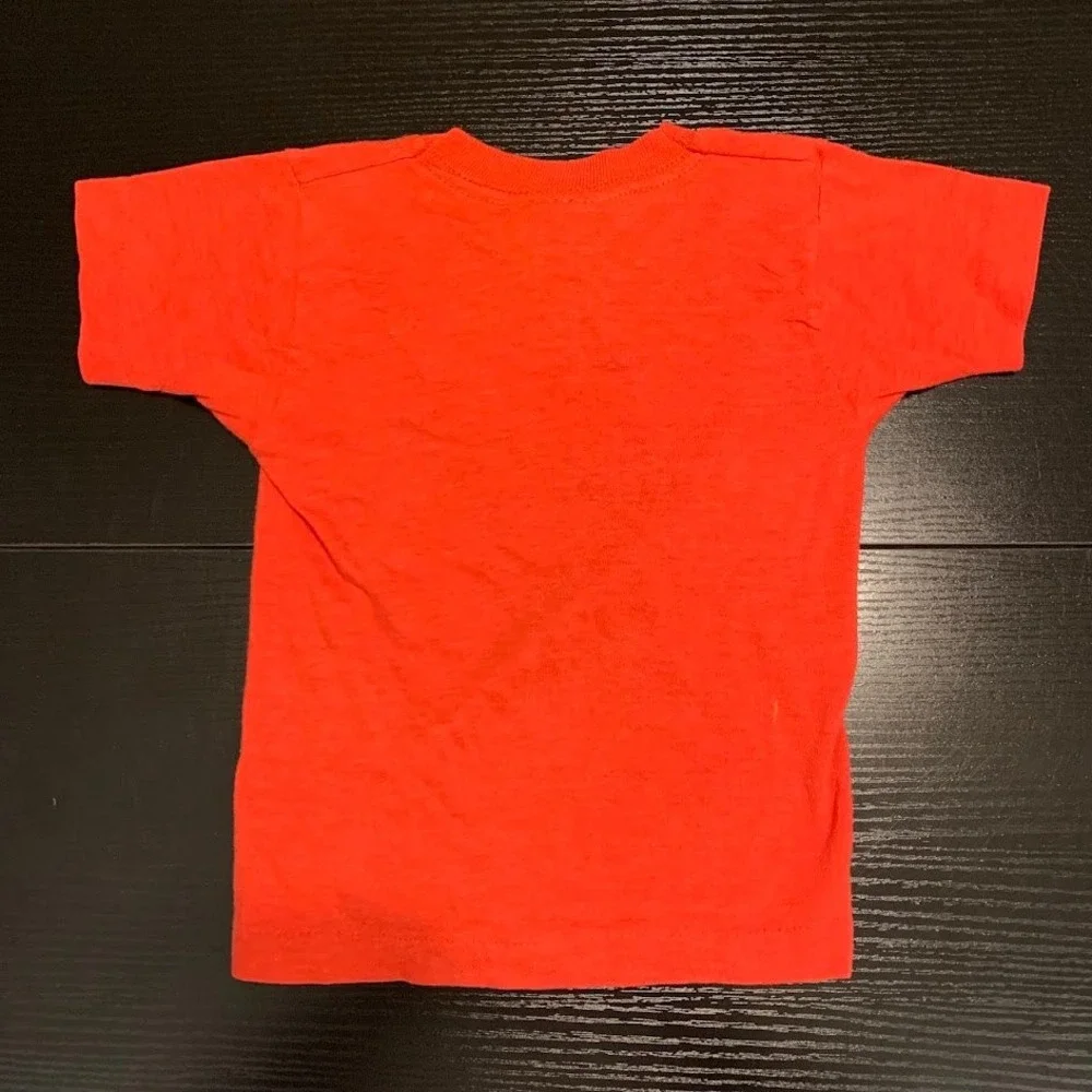Vintage Oshkosh Bgosh Kids T-Shirt Red Biplane EAA Air Show Single Stitch